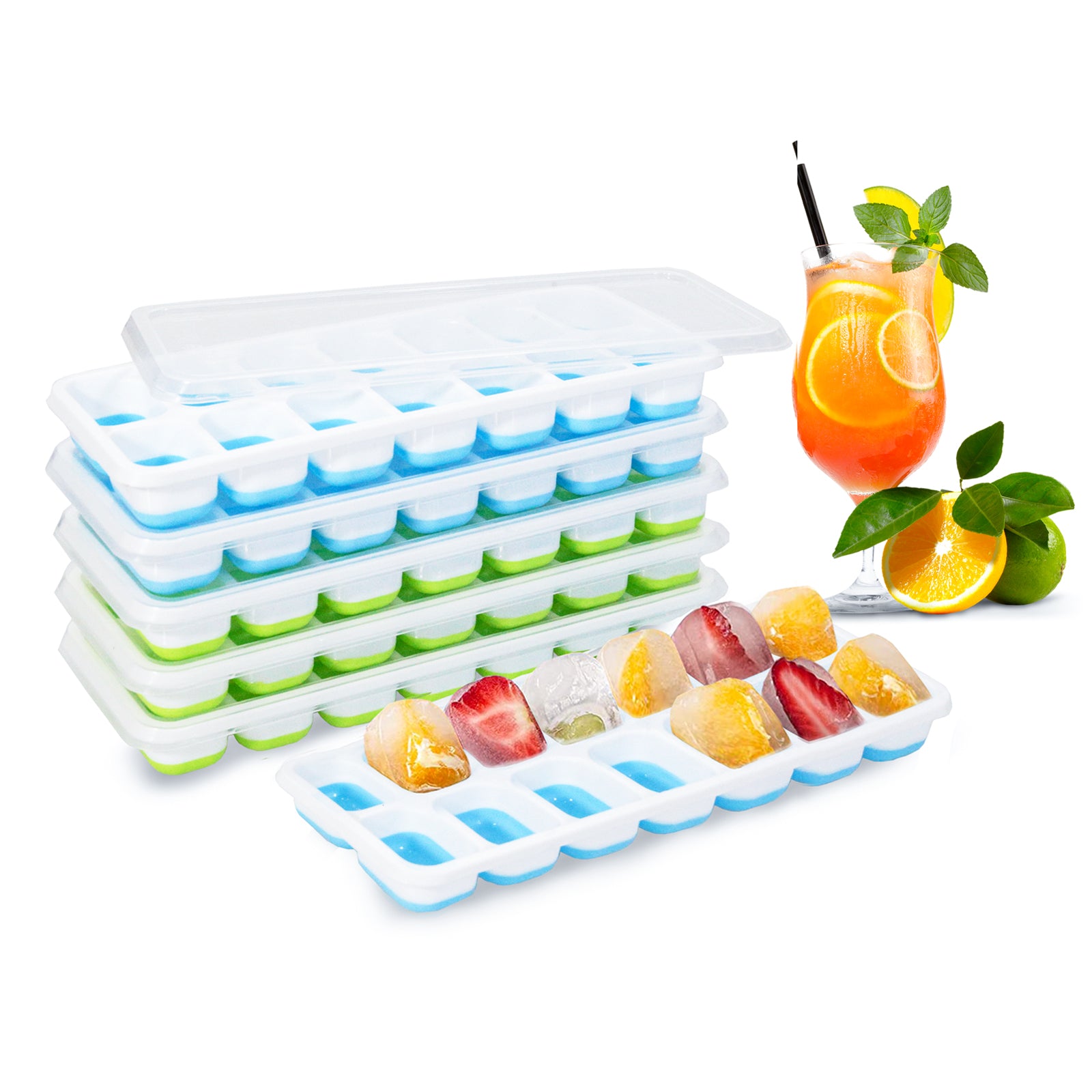  AHOUGER Ice Cube Tray with Lid, 2023 Easy Releas 64